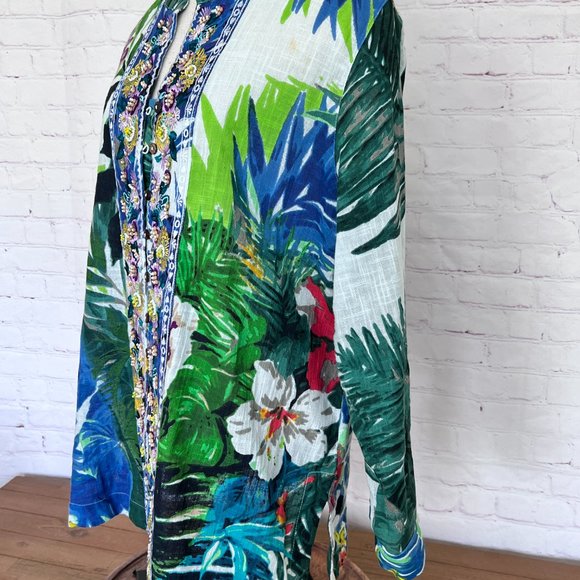 Soft Surroundings - Tunic Floral with Beading - PXL Petite XL - Picture 8 of 14